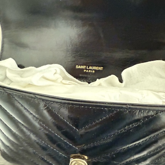 NEW! Yves Saint Laurent Quilted Mini Black Shoulder Bag - Picture 3 of 10